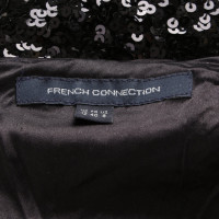 French Connection Pailletten-Kleid in Schwarz