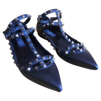 Valentino Garavani Chaussons/Ballerines en Cuir en Noir