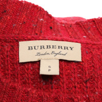Burberry Robe en tricot rouge