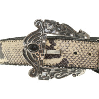 Luisa Cerano Ceinture en optique reptile