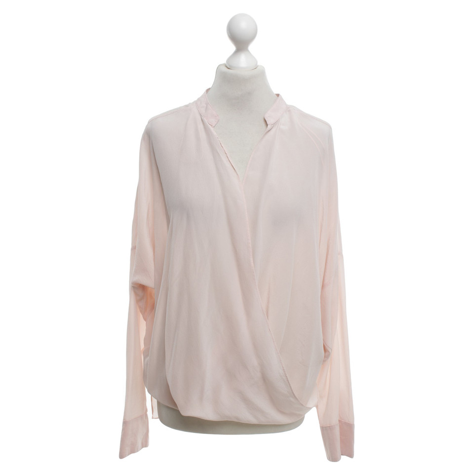 Pinko Zijden blouse in nude