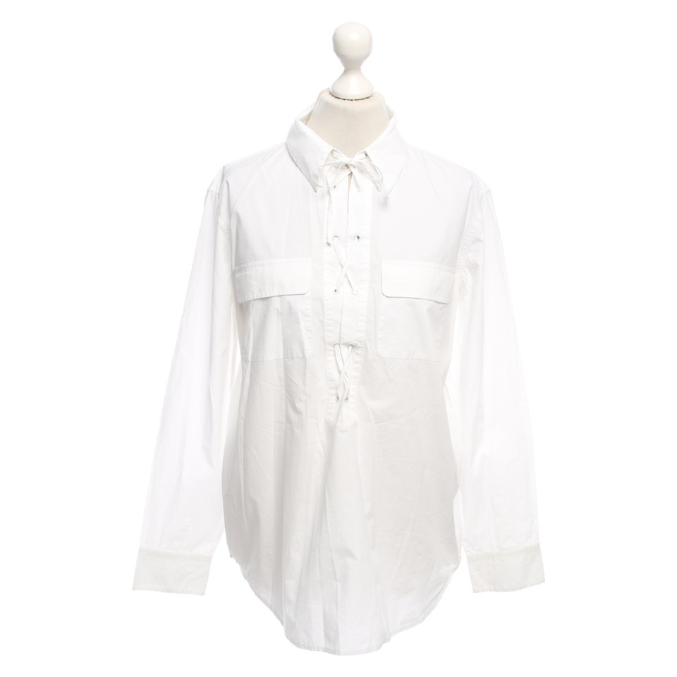 Equipment Top Cotton in White