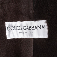 Dolce & Gabbana Jacke/Mantel aus Pelz in Braun
