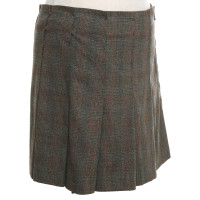 Strenesse Pleated skirt with check pattern