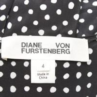Diane Von Furstenberg zijden jurk met patroon