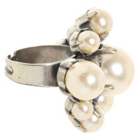 Jean Paul Gaultier Ring in Creme