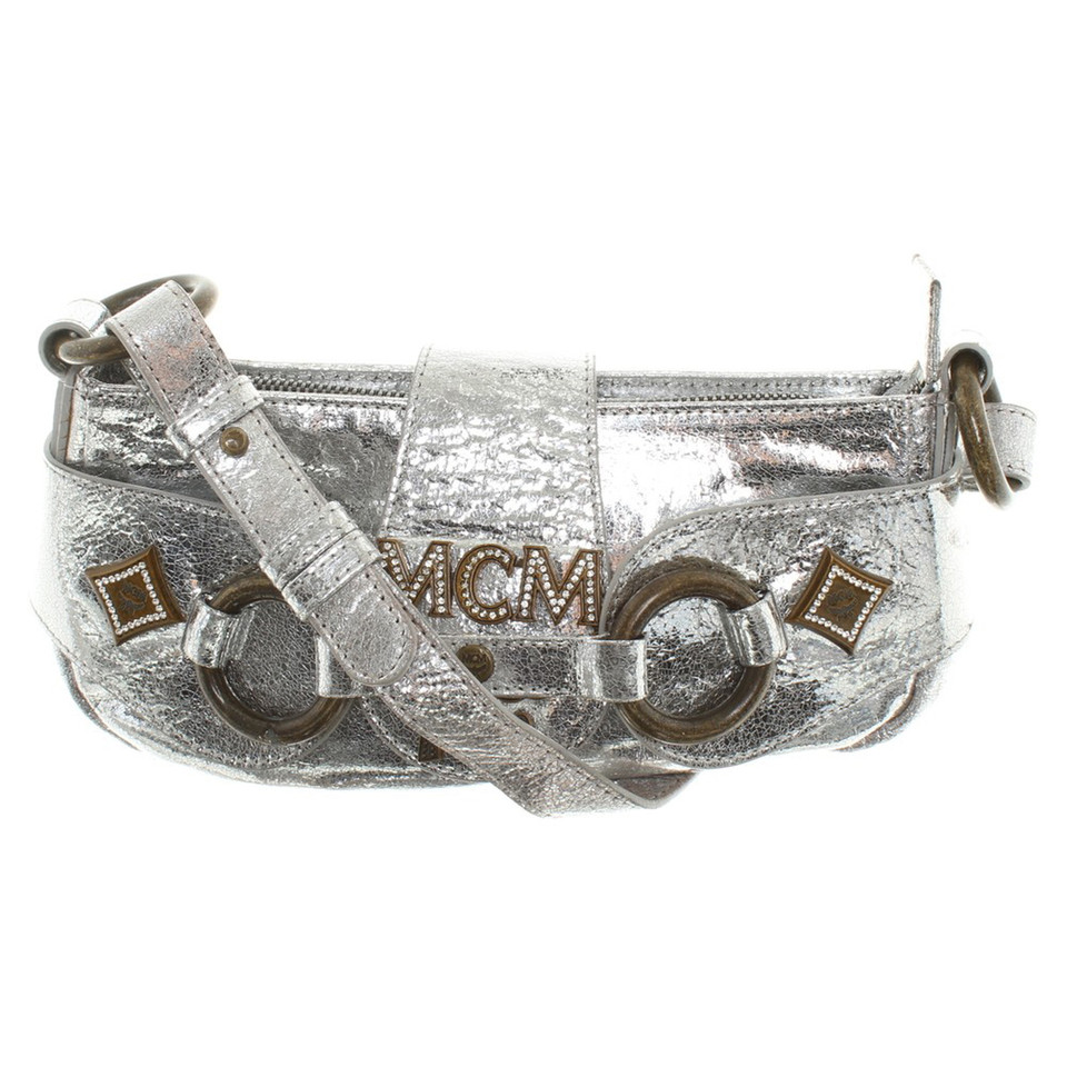Mcm Silver-colored bag