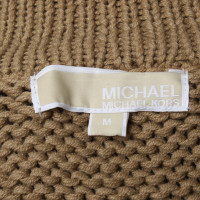 Michael Kors Poncho en tricot beige