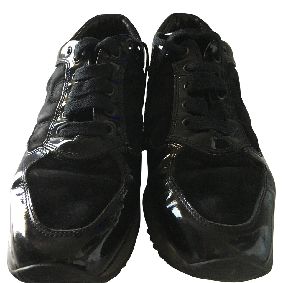 Hogan Chaussures de sport en Cuir verni en Noir