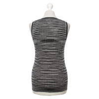 M Missoni Top en noir et blanc