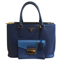 Prada Saffiano Lux Tote with Cargo Pocket Bag