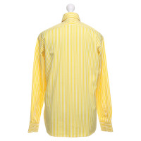 Ralph Lauren Gestreifte Bluse in Gelb/Weiß