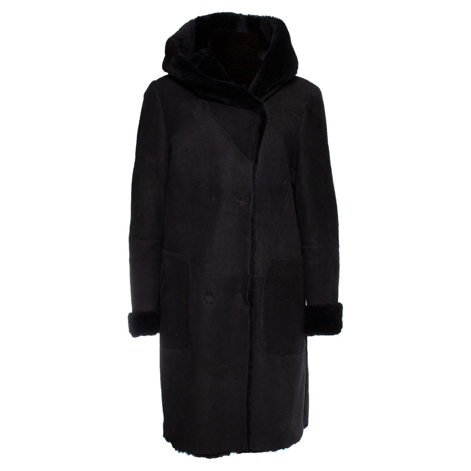 Arma Jacke/Mantel aus Leder in Schwarz