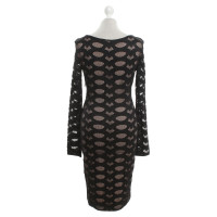 Bcbg Max Azria Schwarzes Kleid mit Mesh