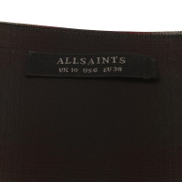 All Saints Kariertes Hemdblusenkleid