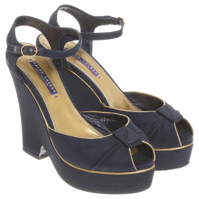 Ralph Lauren Peep-toes with wedge heel