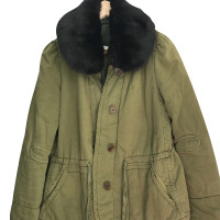 Isabel Marant Etoile cappotto invernale con bordo in pelliccia