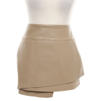 Helmut Lang Leather skirt in beige