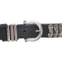 Marc Cain Belt Leather in Silvery