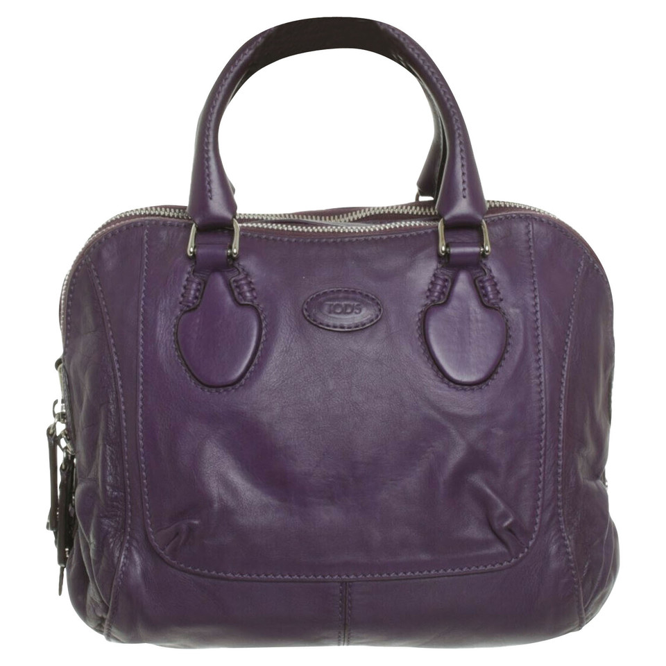 Tod's Handtasche aus Leder in Violett