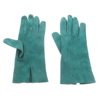 Agnona Handschuhe aus Leder in Grün