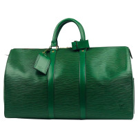 Louis Vuitton Keepall 45 aus Leder in Grün