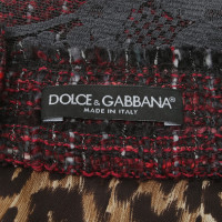 Dolce & Gabbana Bouclé-Rock in Multicolor