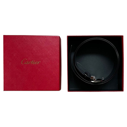 Cartier Gürtel aus Lackleder in Schwarz