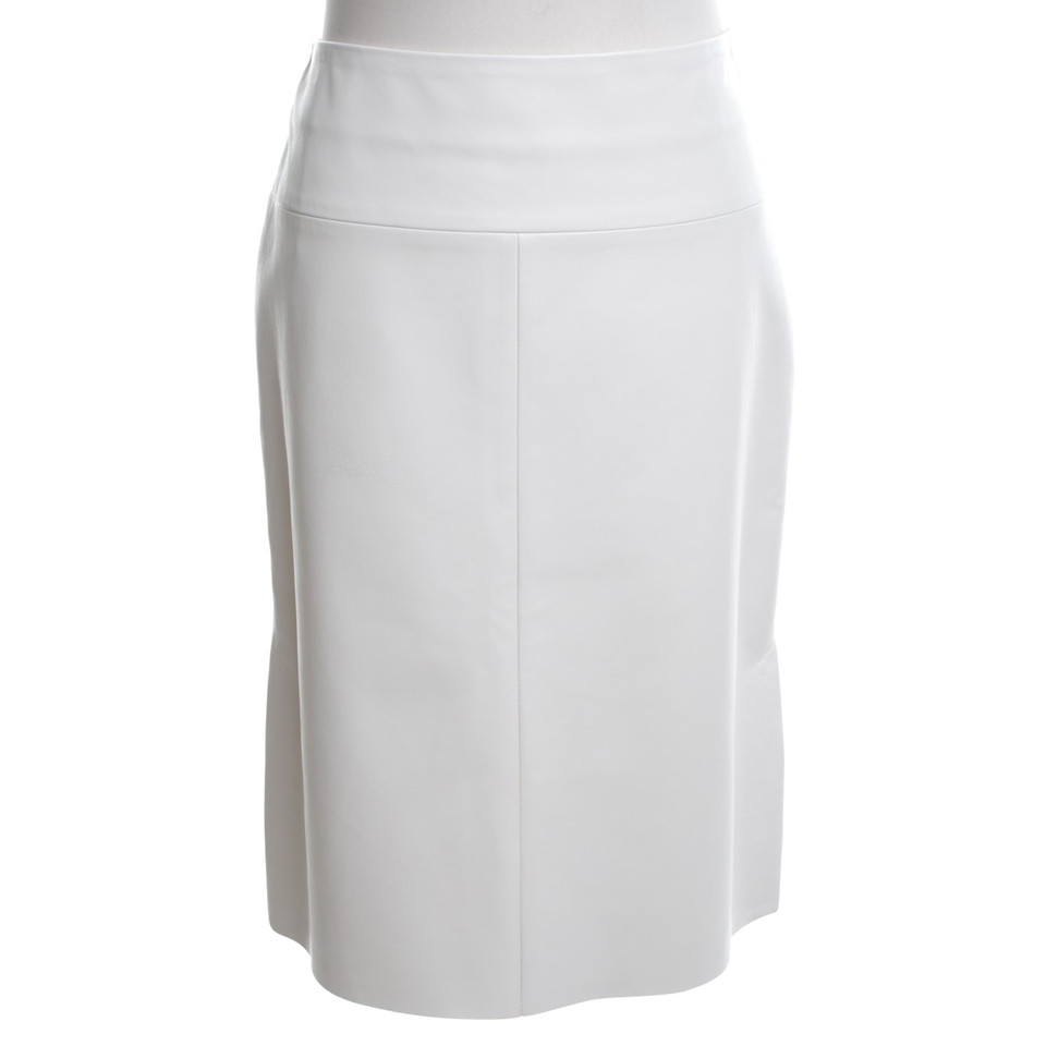 Drome Leather skirt in cream