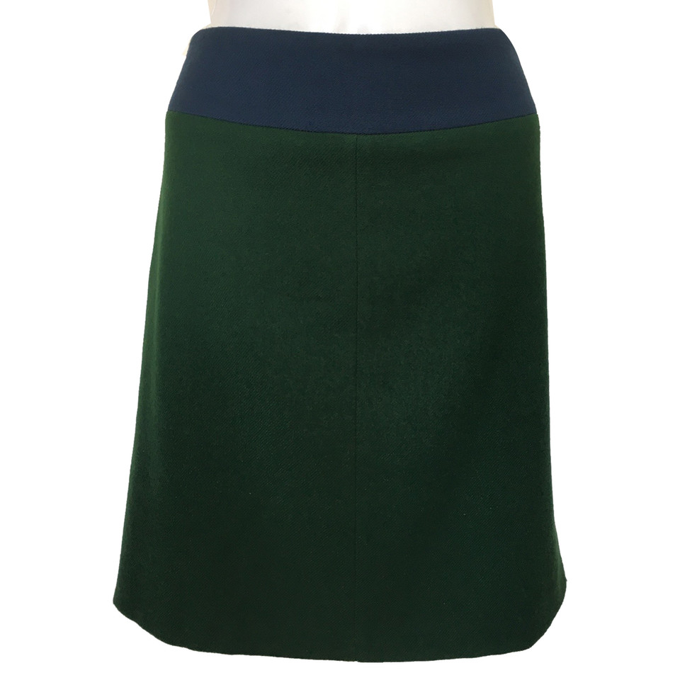 Dries Van Noten Skirt Wool in Green