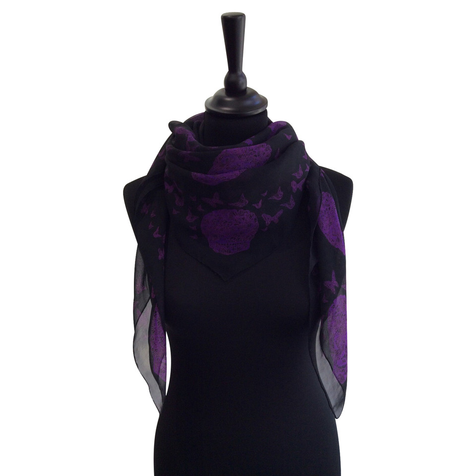 Alexander McQueen Silk scarf design print