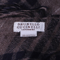 Brunello Cucinelli Sjaal met geruit patroon