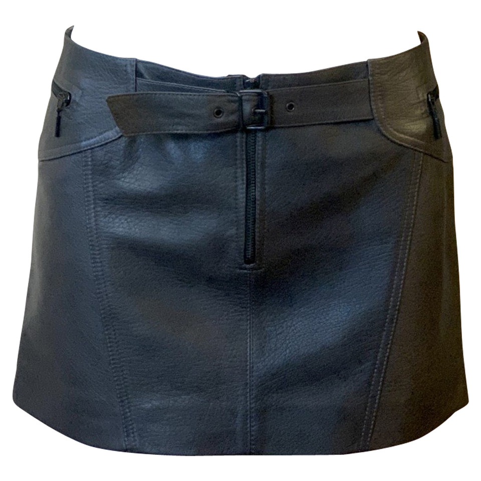 Plein Sud Skirt Leather in Grey