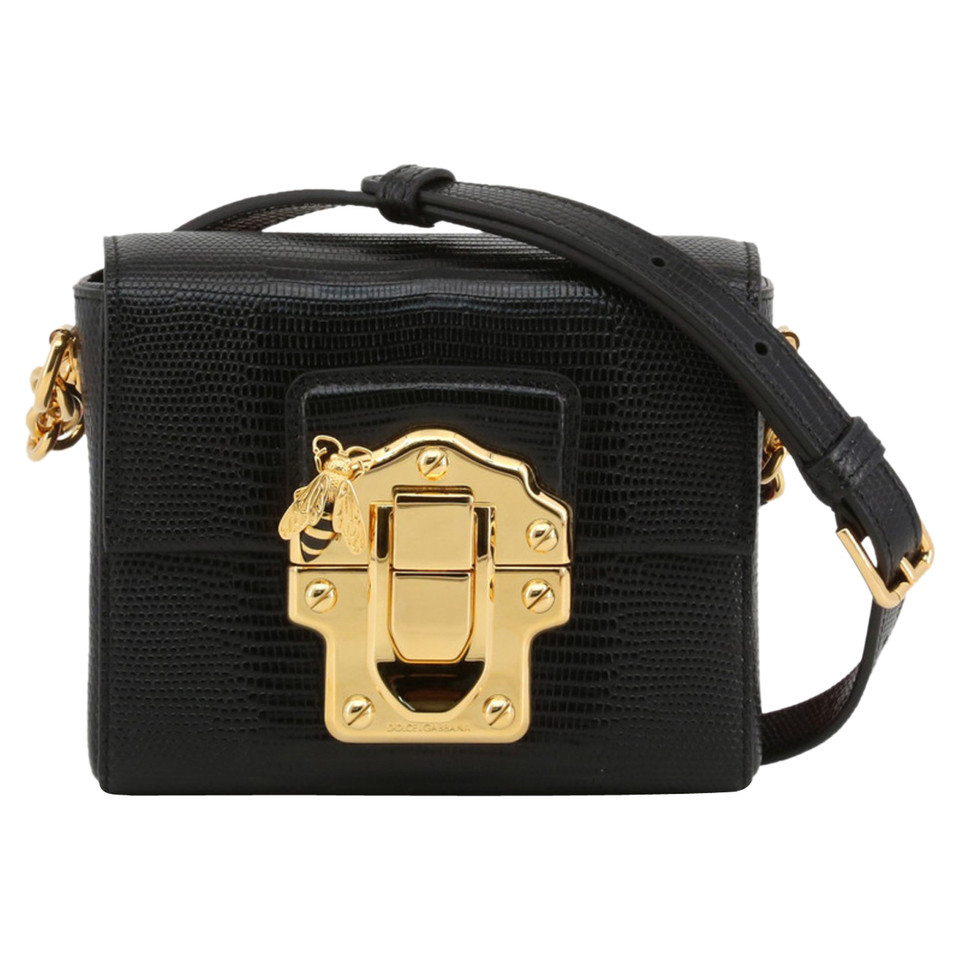 Dolce & Gabbana Sac à bandoulière en Cuir en Noir