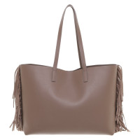 Saint Laurent Shopping Bag Leather in Taupe