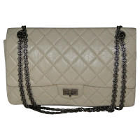 Chanel Classic Flap Bag Leer in Crème