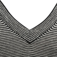 Theory top with striped pattern