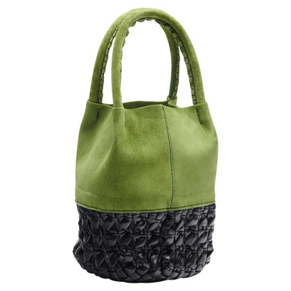 Genny Handtasche aus Leder in Grün