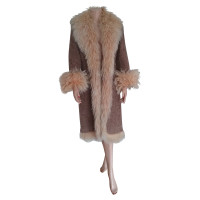 Ermanno Scervino Wool coat with fur of Tibet