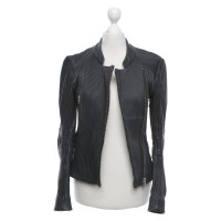 Maje Leather jacket in grey