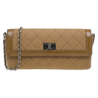 Chanel CChanel Brown wool & patent leather bag