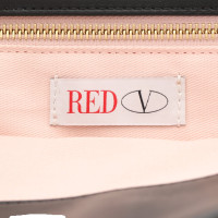 Red (V) clutch met kanten details