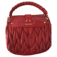 Miu Miu Handbag Leather in Red