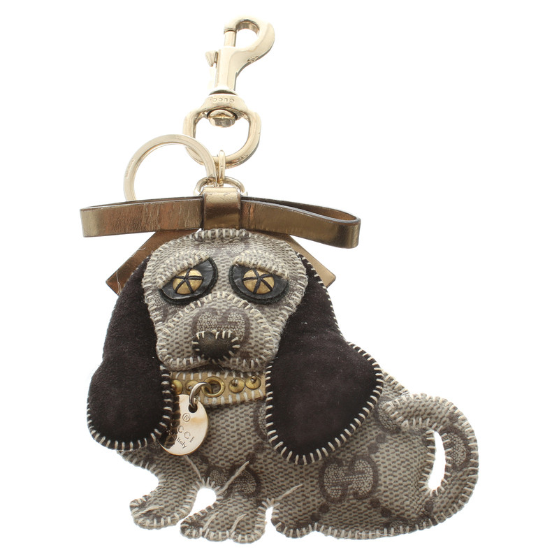 Gucci Bag charms - dog with Guccissima pattern