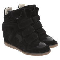 Isabel Marant Wedges aus Wildleder in Schwarz