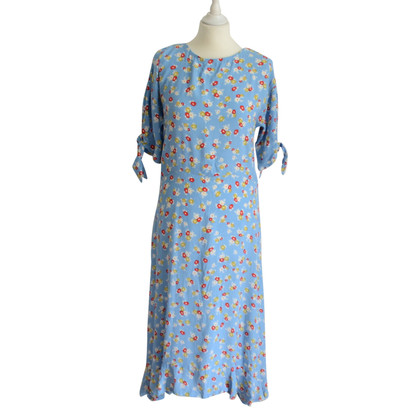 Rixo Kleid aus Viskose in Blau