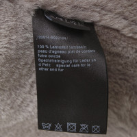 Set Lambskin coat in taupe