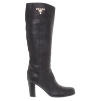 Prada Boots of black deerskin