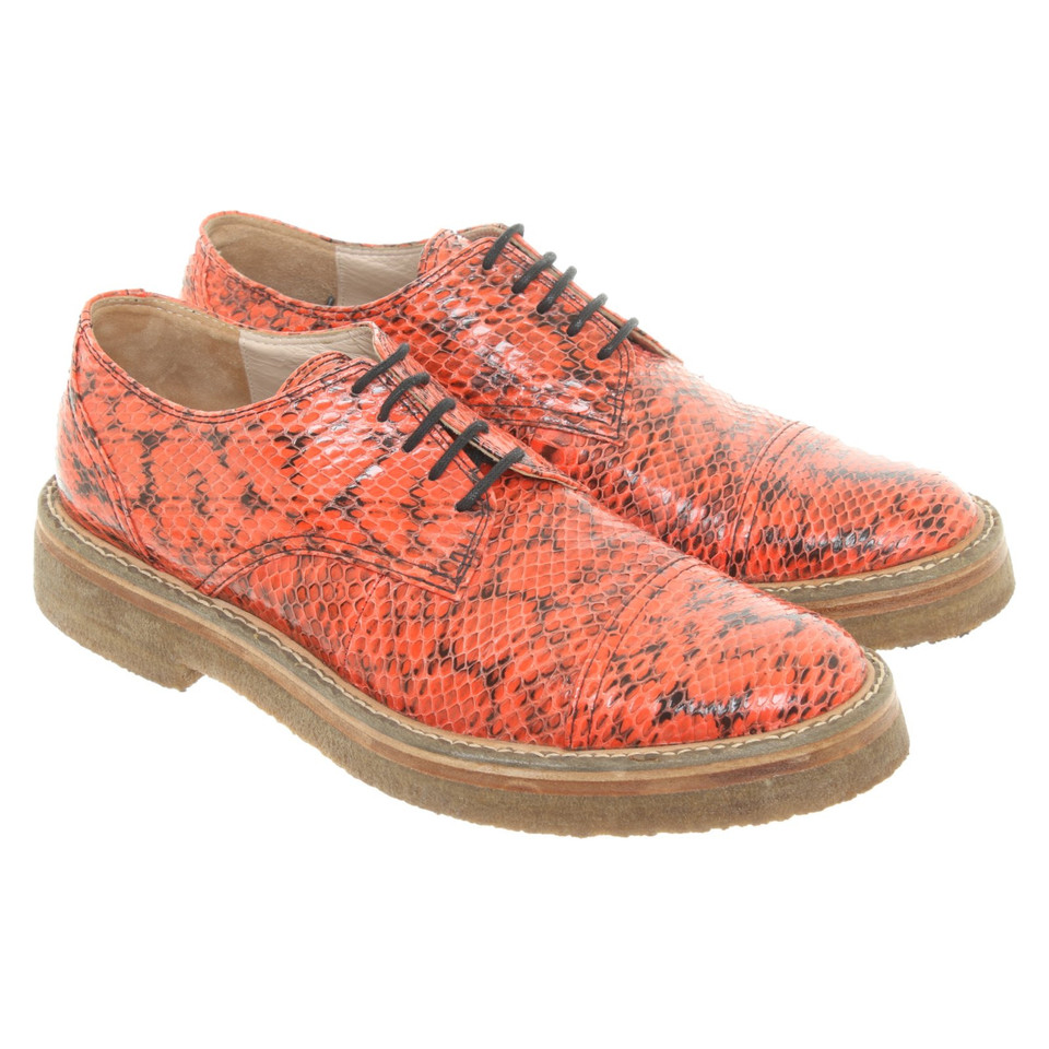Dries Van Noten Lace-up shoes Leather in Red