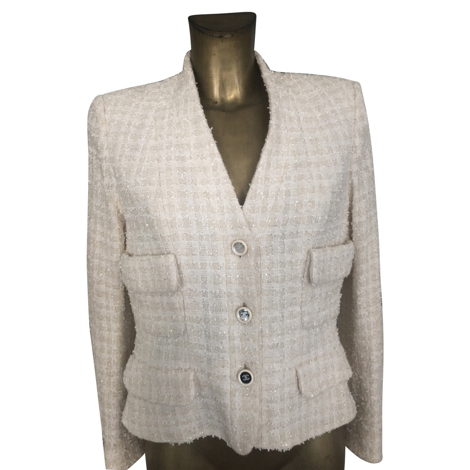 Chanel Bouclé blazer in crème